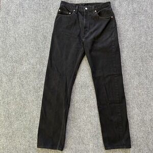 Levis Jeans Men 32x34 505 Black VTG USA Denim Regular Fit Straight Paper Tag P4
